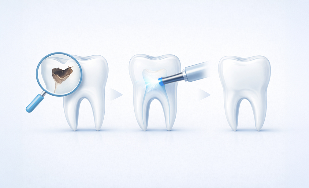 White Composite Filling